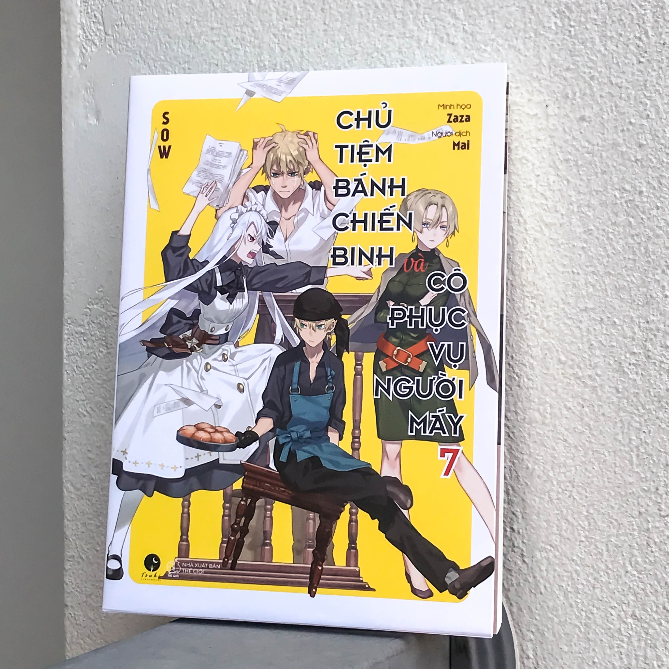 bộ chủ tiệm bánh chiến binh và cô phục vụ người máy - tập 7 - tặng kèm bookmark + card pvc