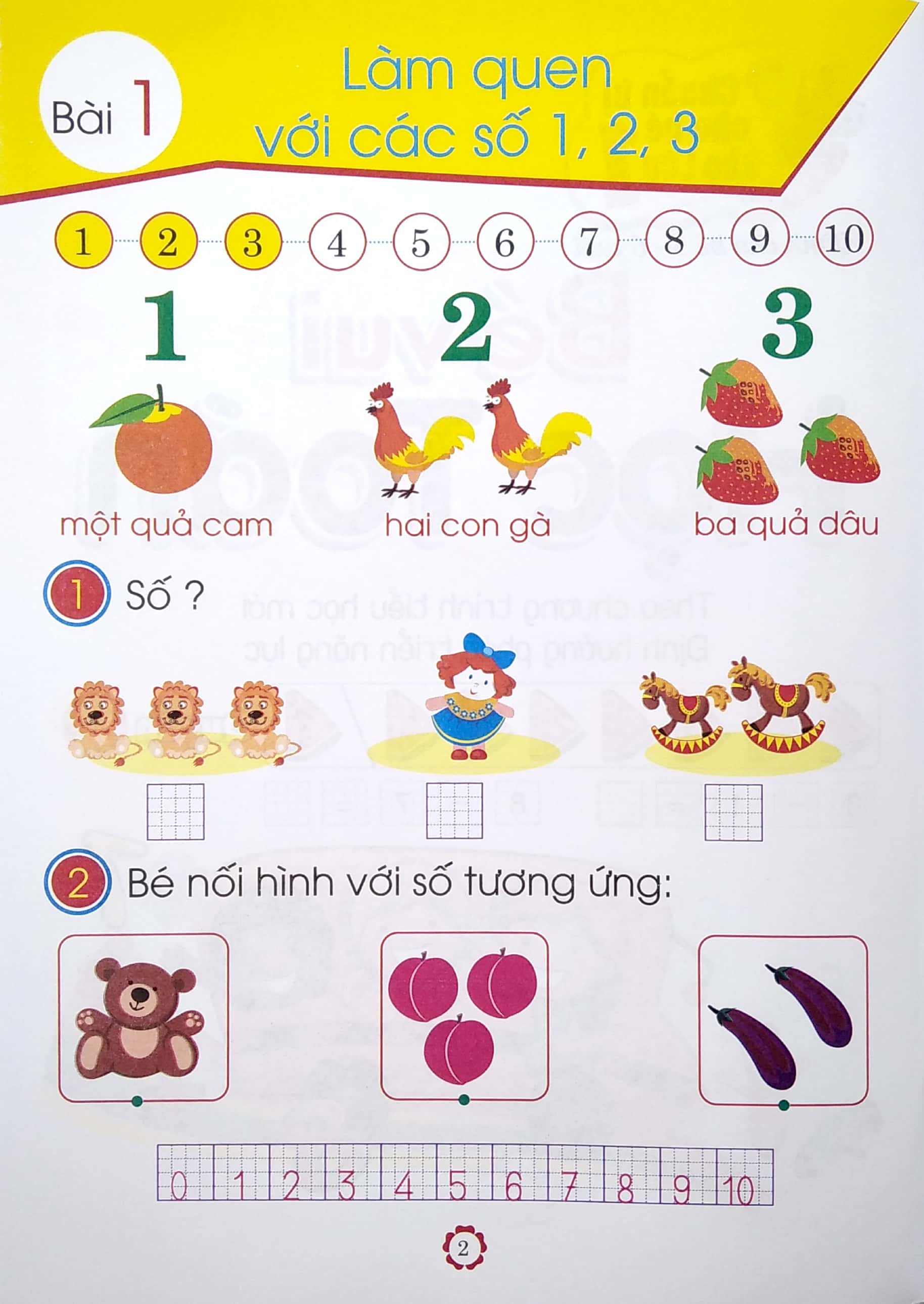 bộ chuẩn bị cho bé vào lớp 1 - bé vui học toán - quyển 2 (tái bản)