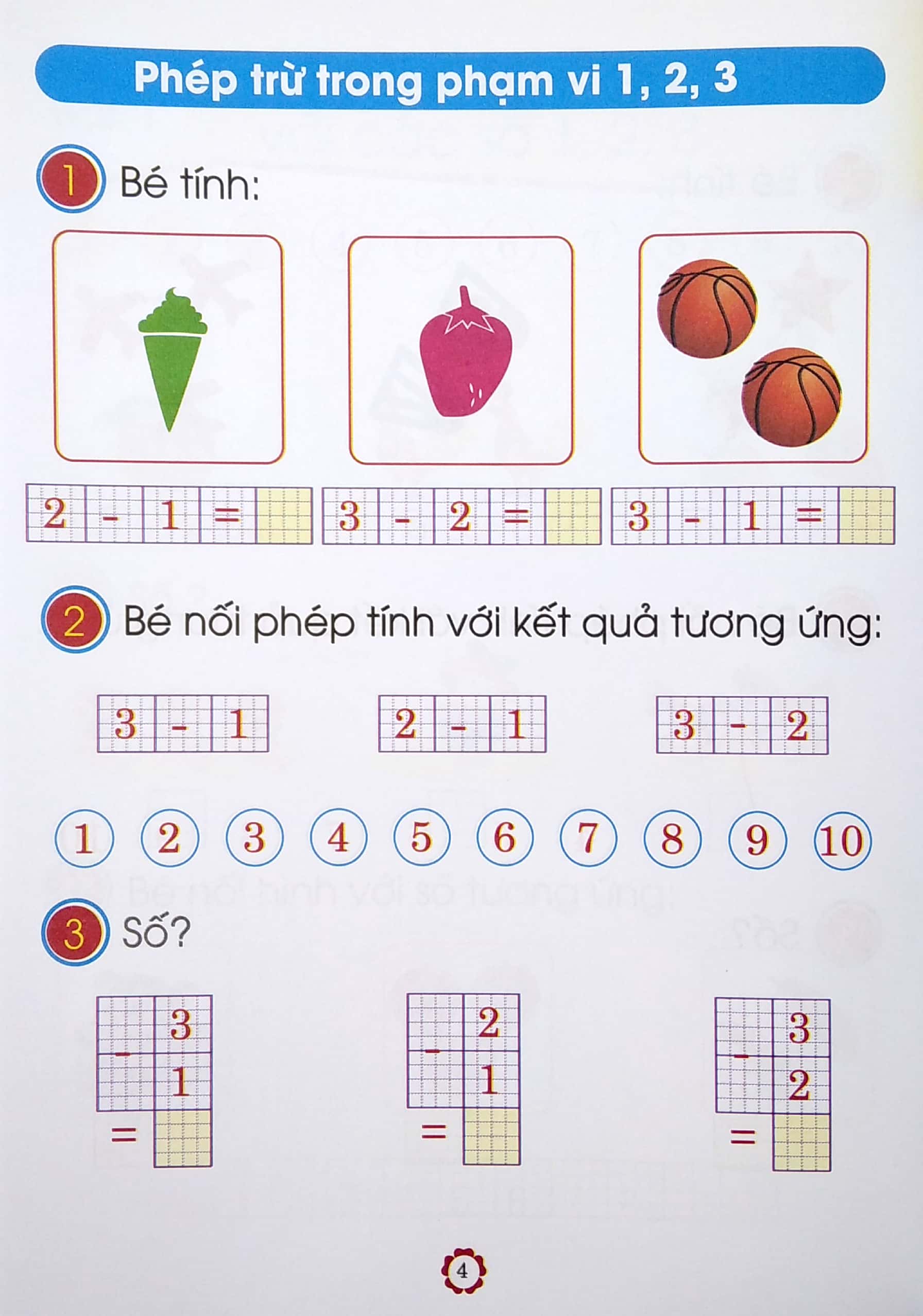 bộ chuẩn bị cho bé vào lớp 1 - bé vui học toán - quyển 2 (tái bản)