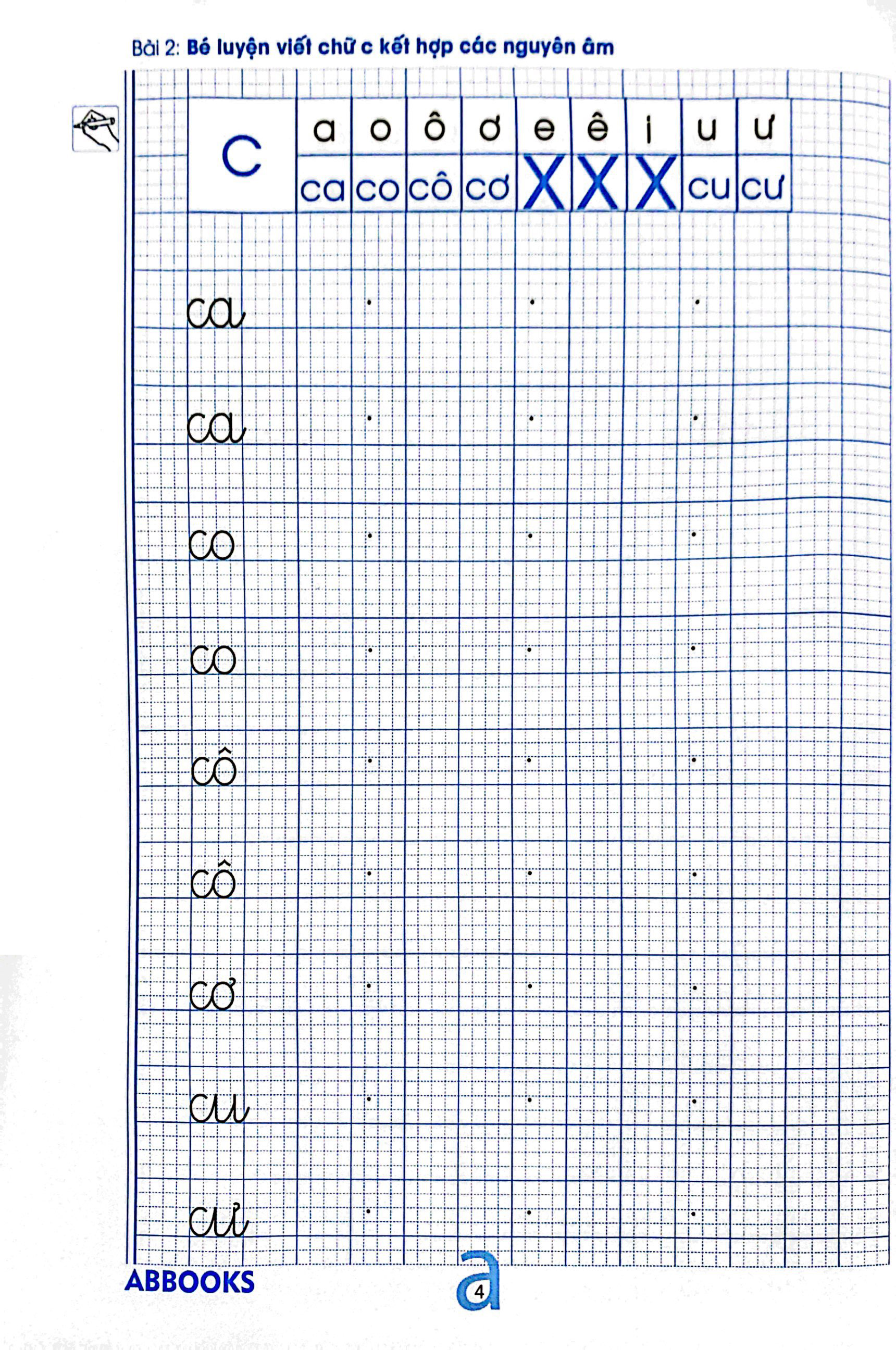 bộ chuẩn bị cho bé vào lớp 1 - dành cho bé 5-6 tuổi - bé tập viết chữ - quyển 1