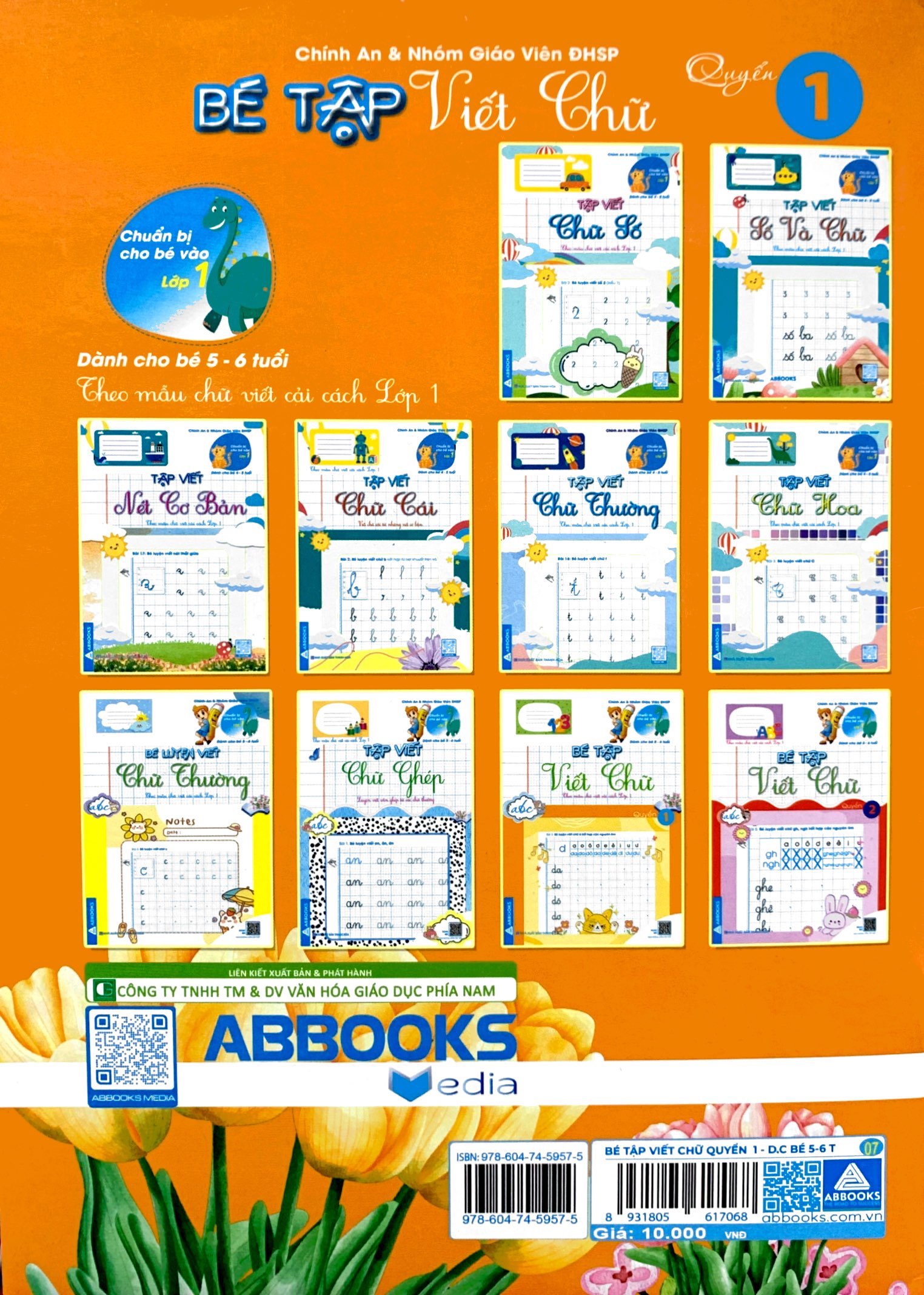 bộ chuẩn bị cho bé vào lớp 1 - dành cho bé 5-6 tuổi - bé tập viết chữ - quyển 1