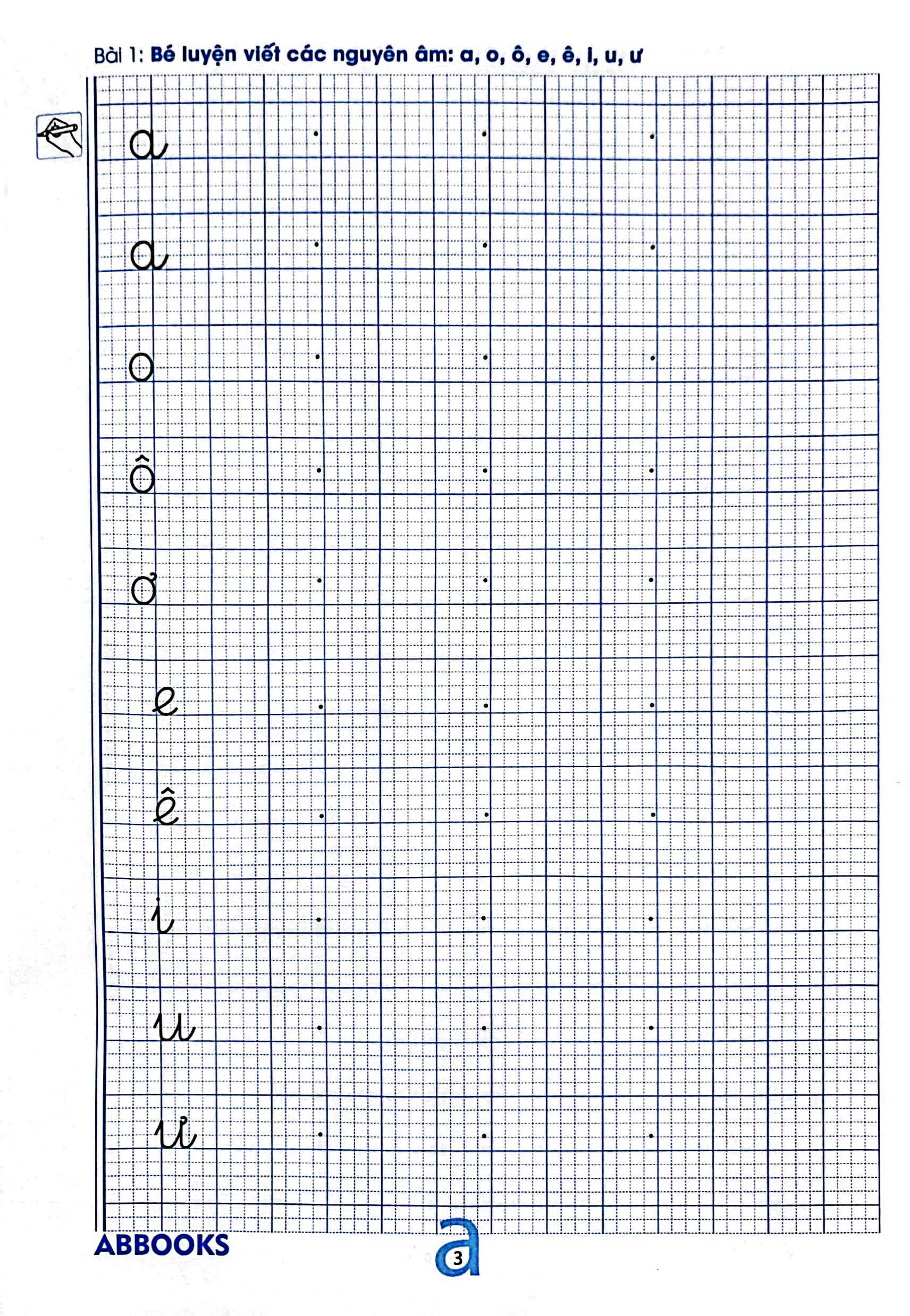 bộ chuẩn bị cho bé vào lớp 1 - dành cho bé 5-6 tuổi - bé tập viết chữ - quyển 2