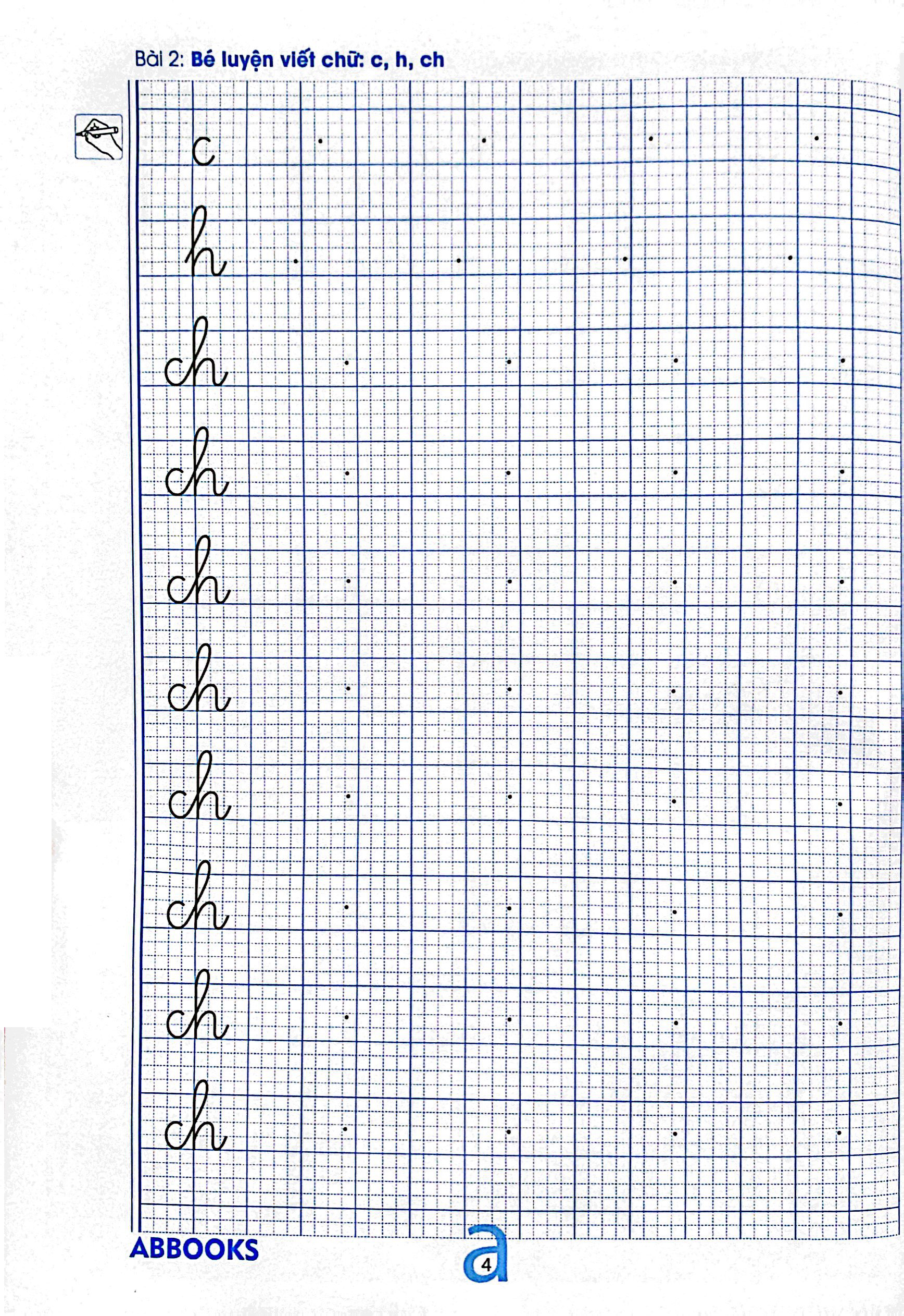 bộ chuẩn bị cho bé vào lớp 1 - dành cho bé 5-6 tuổi - bé tập viết chữ - quyển 2