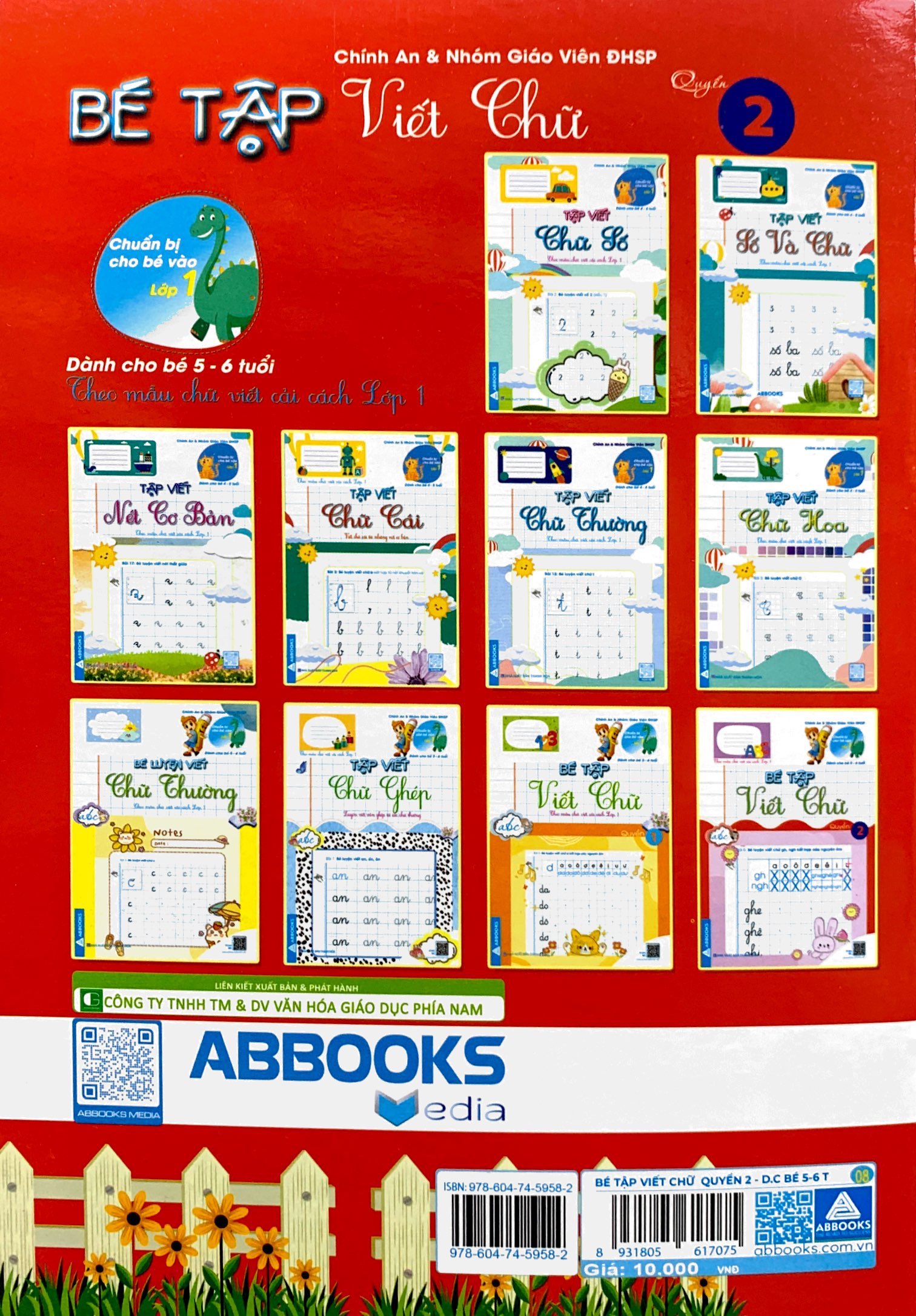 bộ chuẩn bị cho bé vào lớp 1 - dành cho bé 5-6 tuổi - bé tập viết chữ - quyển 2