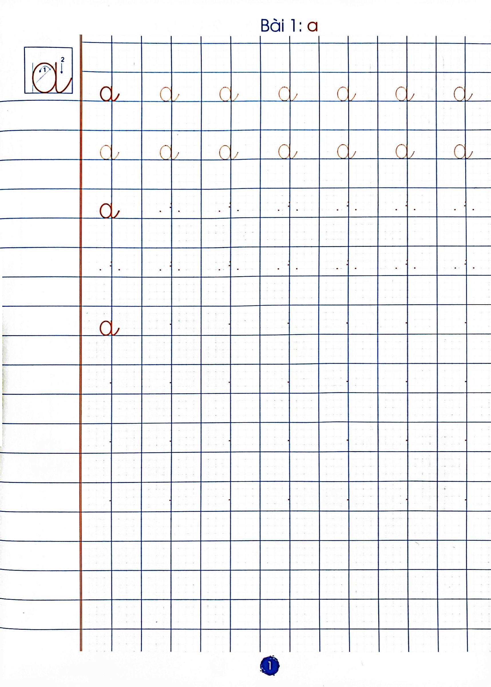 bộ chuẩn bị cho bé vào lớp 1 - luyện kỹ năng viết âm và vần 1