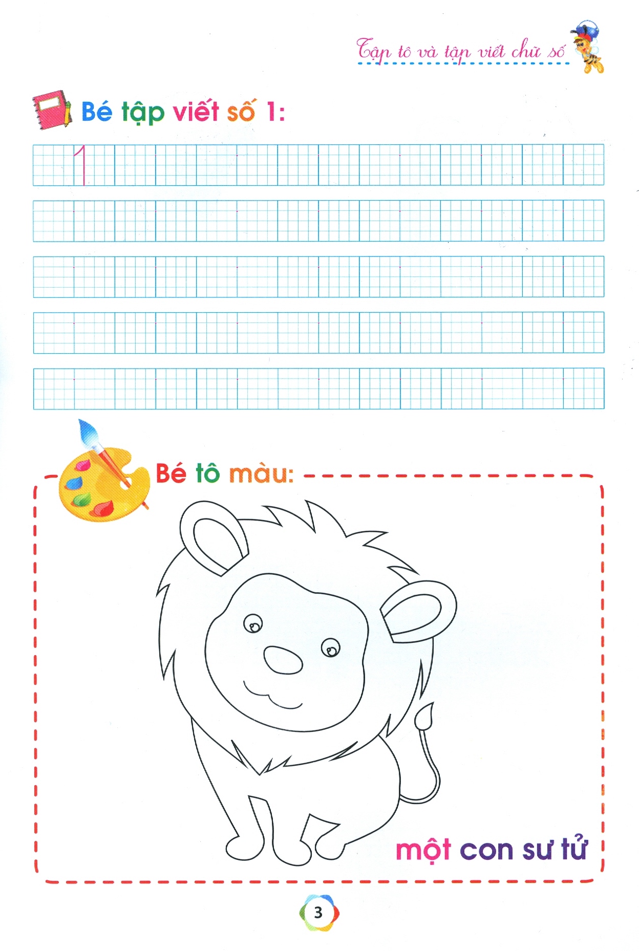 bộ chuẩn bị cho bé vào lớp 1 - tập tô và tập viết chữ số (quyển 2) (tái bản 2020)