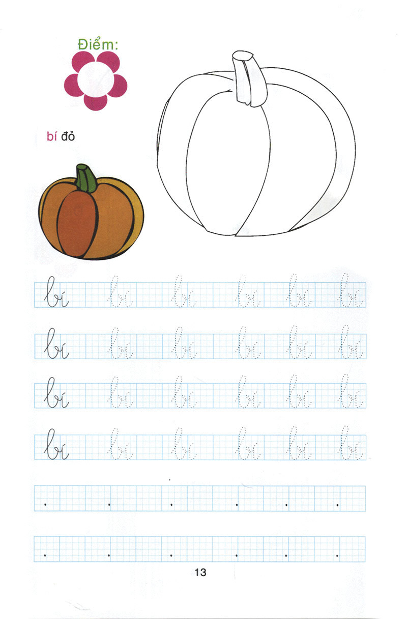 bộ chuẩn bị cho bé vào lớp 1: tô chữ cái và tô màu (quyển 1)