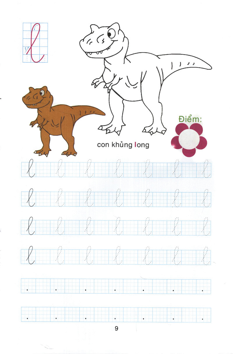 bộ chuẩn bị cho bé vào lớp 1: tô chữ cái và tô màu (quyển 1)