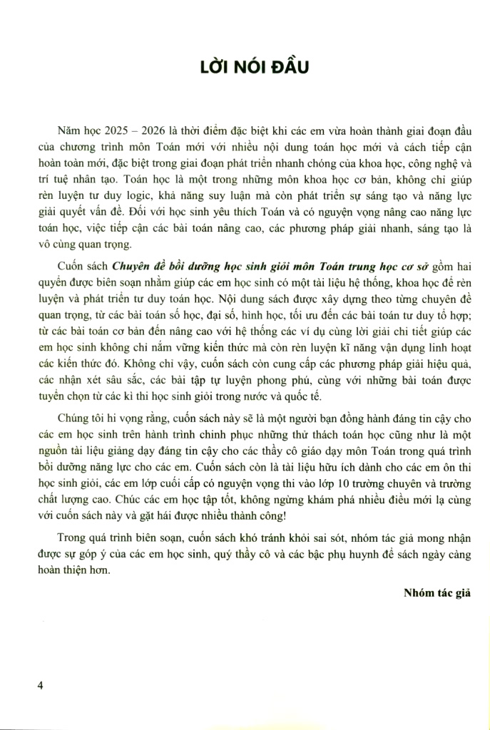 Bo
						
										
										Chuyen De Boi Duong Hoc Sinh Gioi Mon Toan Trung Hoc Co So - Quyen 2 -  Hinh Hoc-To Hop, Xac Suat
