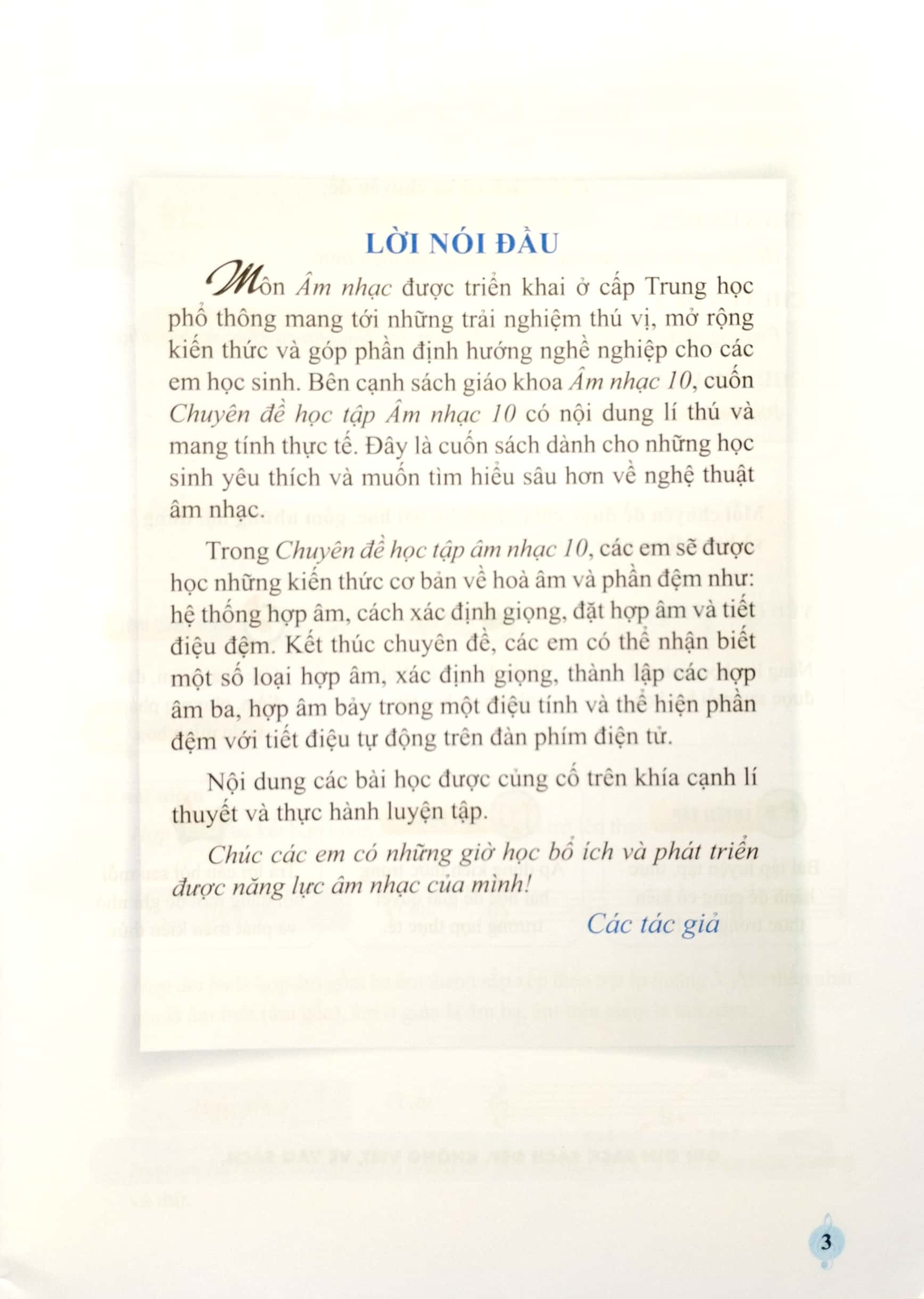 bộ chuyên đề học tập âm nhạc 10 (cánh diều) (chuẩn)