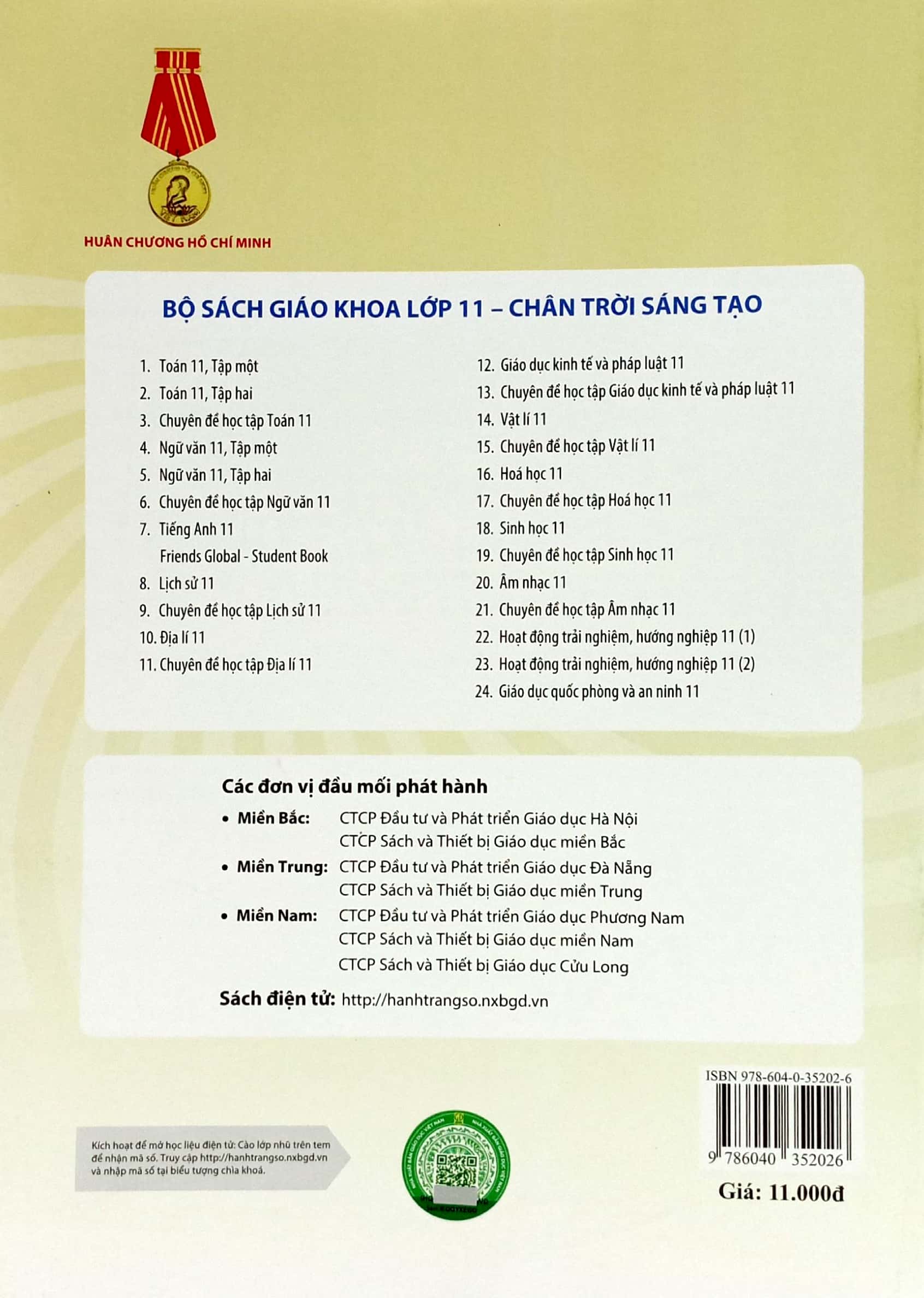 bộ chuyên đề học tập giáo dục kinh tế và pháp luật 11 (chân trời sáng tạo) (chuẩn)