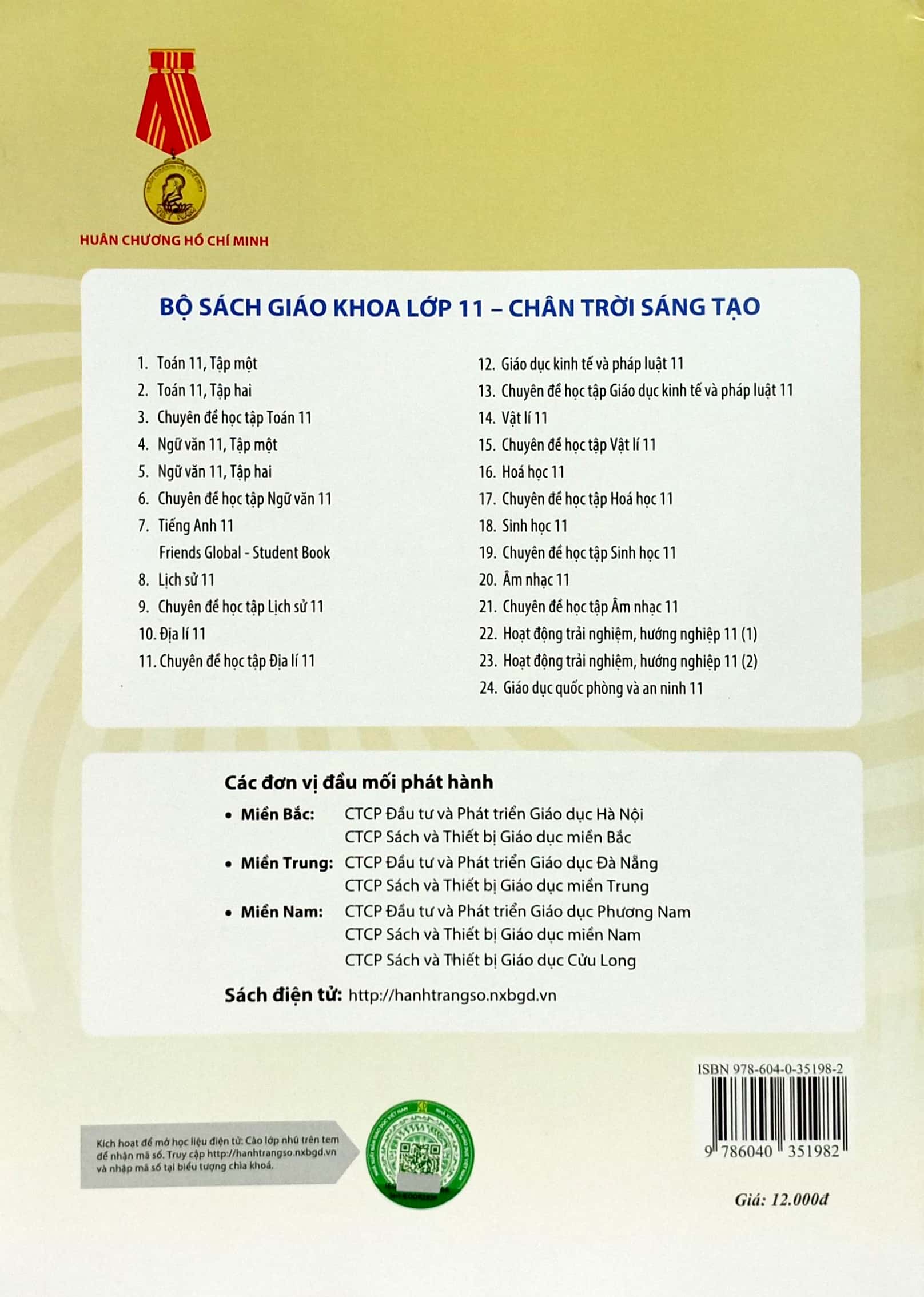 Bo
						
										
										Chuyen De Hoc Tap Ngu Van 11 (Chan Troi Sang Tao) (Chuan)