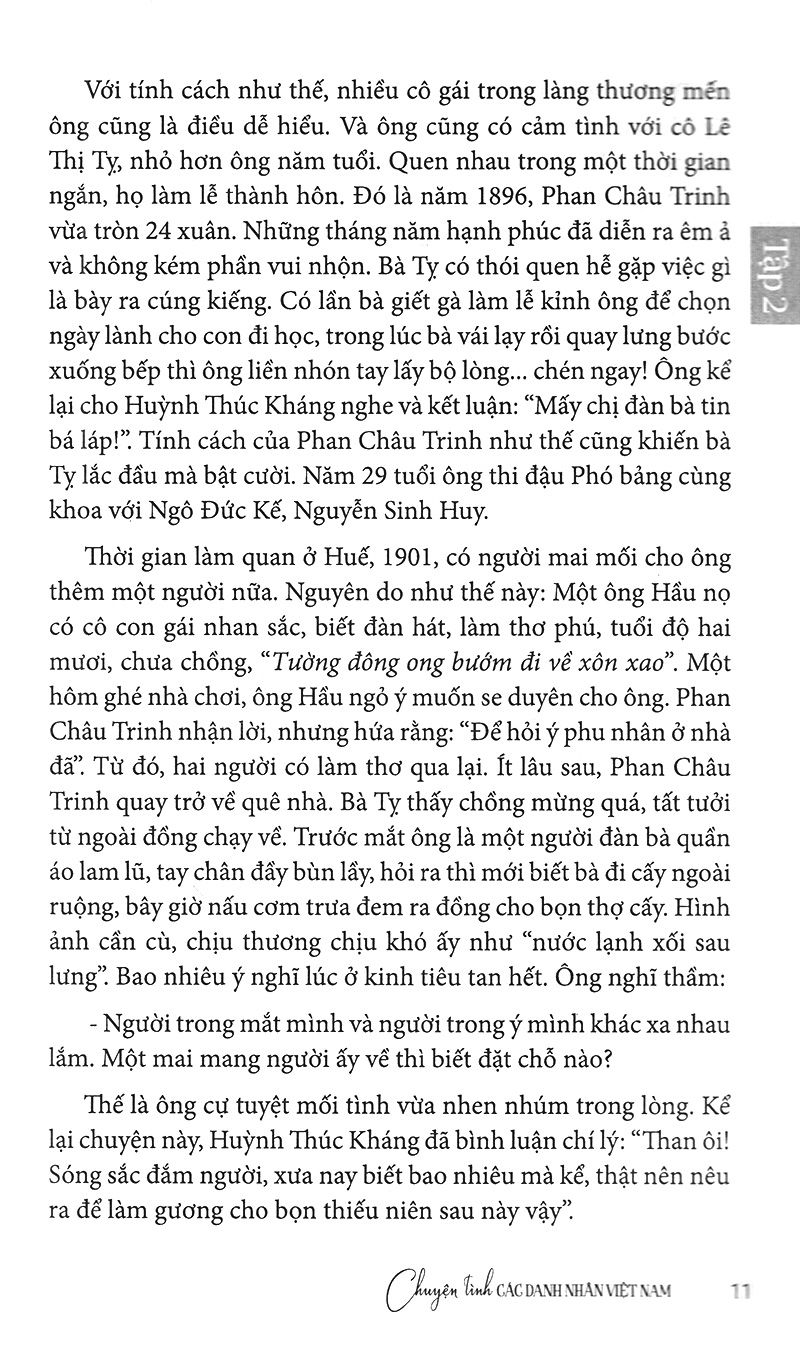 bộ chuyện tình các danh nhân việt nam (tập 2)