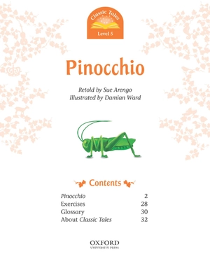bộ classic tales, second edition 5: pinocchio