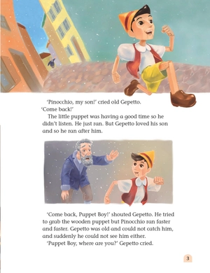 bộ classic tales, second edition 5: pinocchio