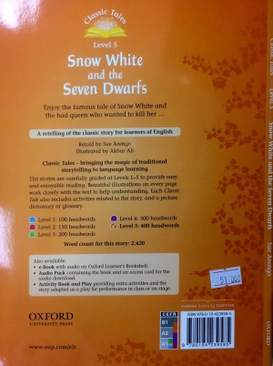 bộ classic tales, second edition 5: snow white and the seven dwarfs