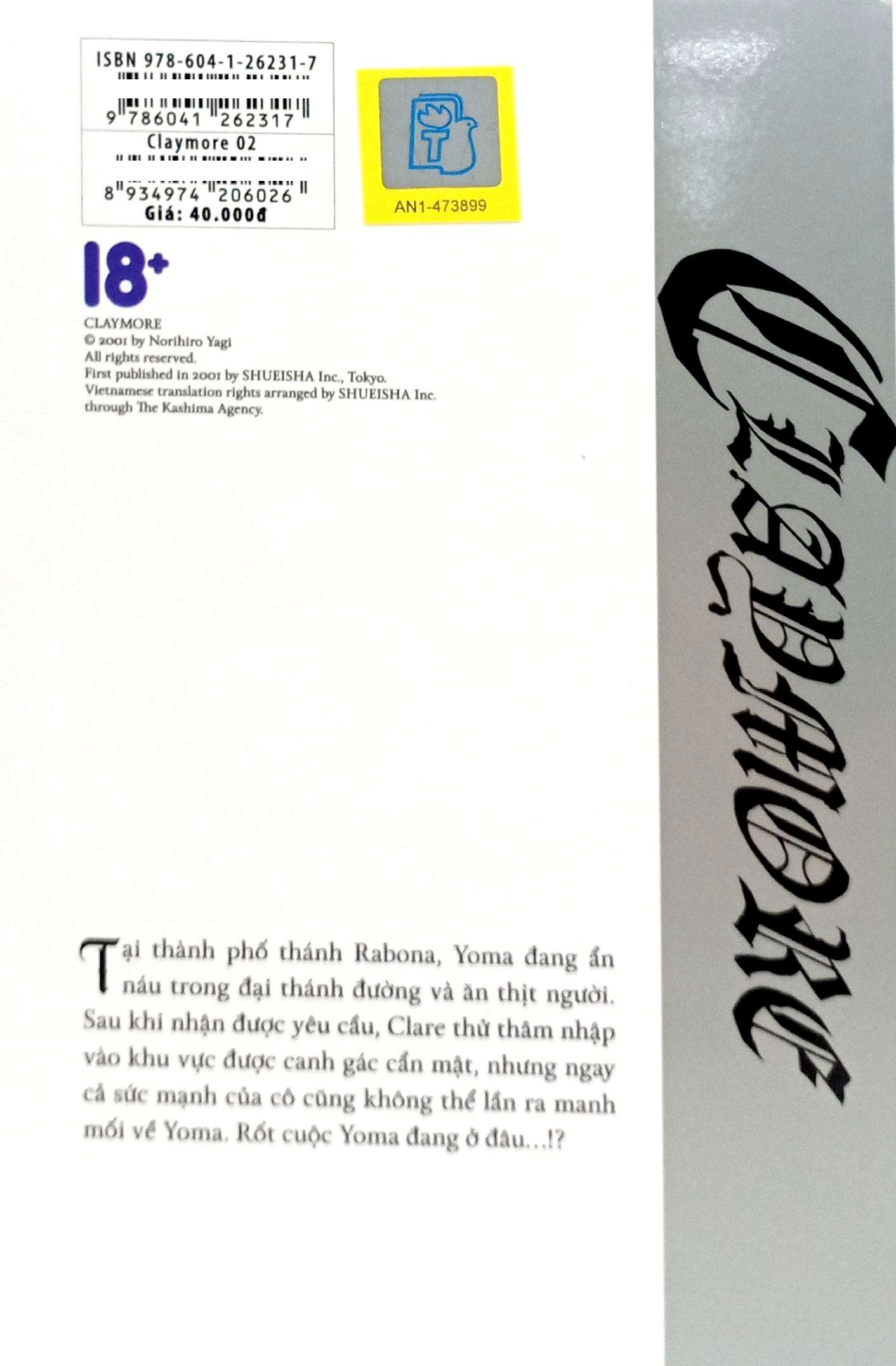 Bo
						
										
										Claymore - Tap 2 - Bong Toi Thien Duong