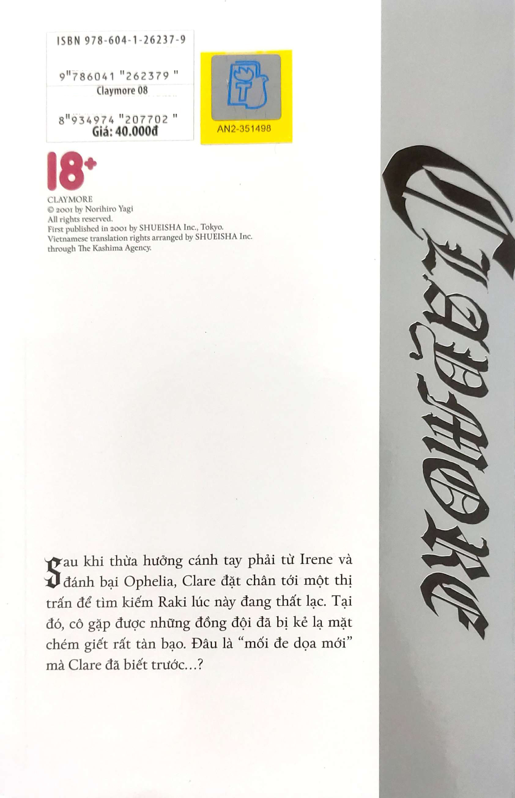 Bo
						
										
										Claymore - Tap 8 - Ham Phu Thuy