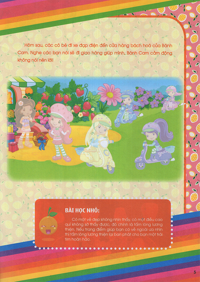 bộ cô bé bánh dâu- 1000 đề can lấp lánh - tập 4