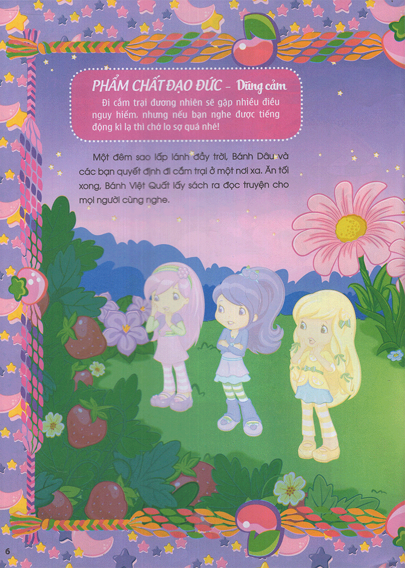 bộ cô bé bánh dâu- 1000 đề can lấp lánh - tập 4