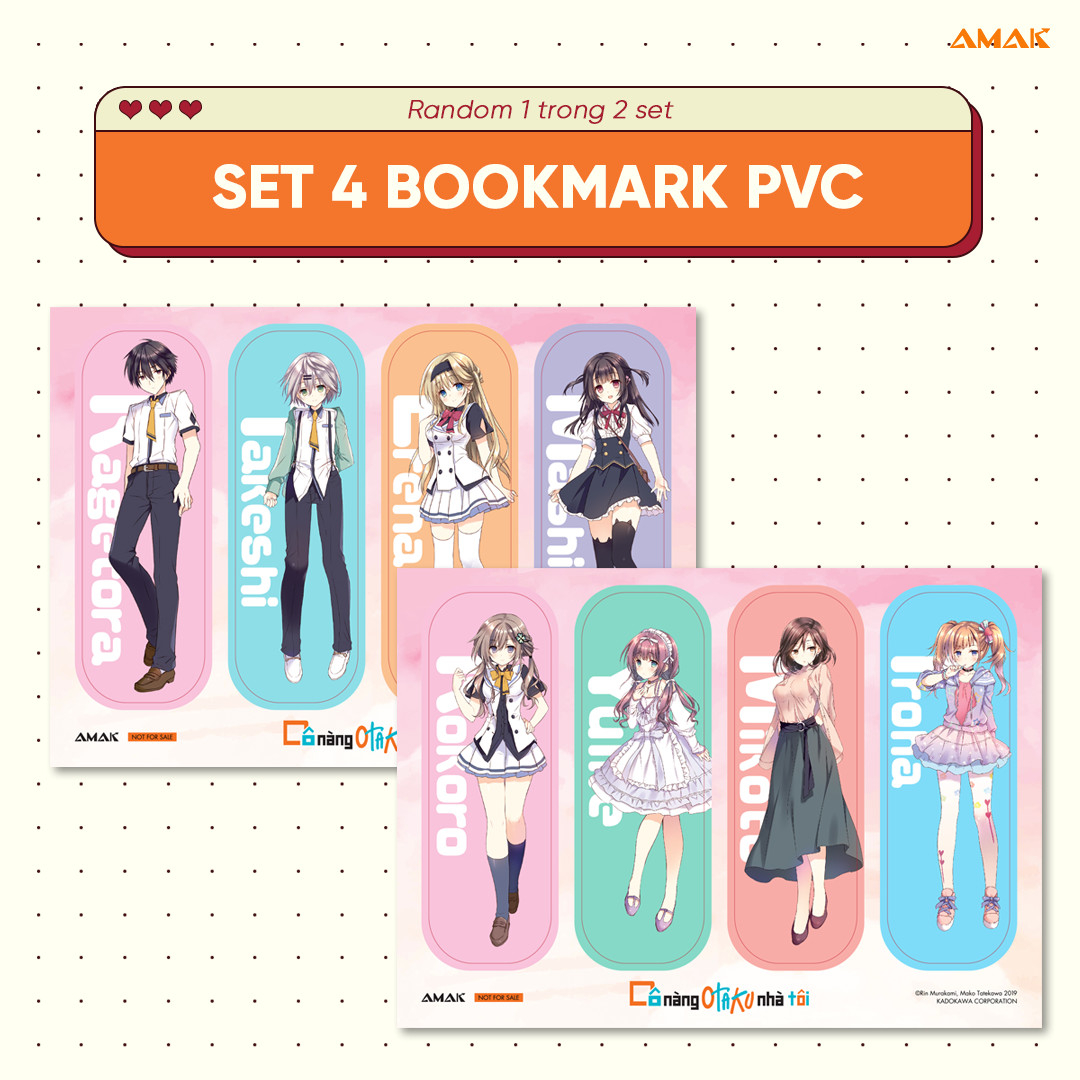 bộ cô nàng otaku nhà tôi - tập 2 - tặng kèm 1 postcard + set 4 bookmark pvc (random)