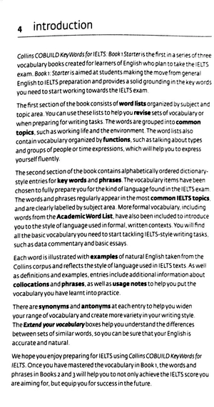 bộ collins cobuild - key words for ielts (book 1: starter)