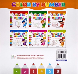 bộ color by number - tô màu theo số -tập 3