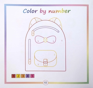 bộ color by number - tô màu theo số -tập 3