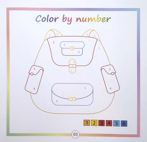 bộ color by number - tô màu theo số -tập 3