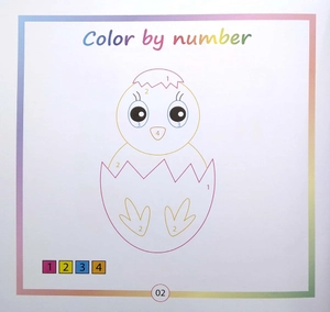bộ color by number - tô màu theo số -tập 4