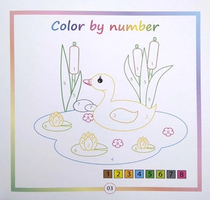 bộ color by number - tô màu theo số -tập 4