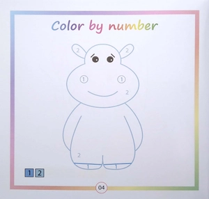 bộ color by number - tô màu theo số -tập 4
