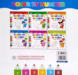 bộ color by number - tô màu theo số -tập 4