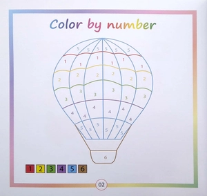 bộ color by number - tô màu theo số -tập 5