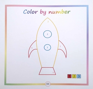 bộ color by number - tô màu theo số -tập 5