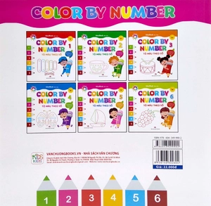 bộ color by number - tô màu theo số -tập 5