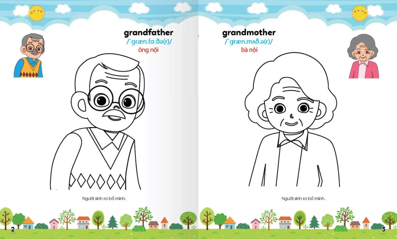 bộ colouring 365 ngày tô màu - khám phá thế giới phát triển trí tuệ - cuốn 5: gia đình, nghề nghiệp, thể thao