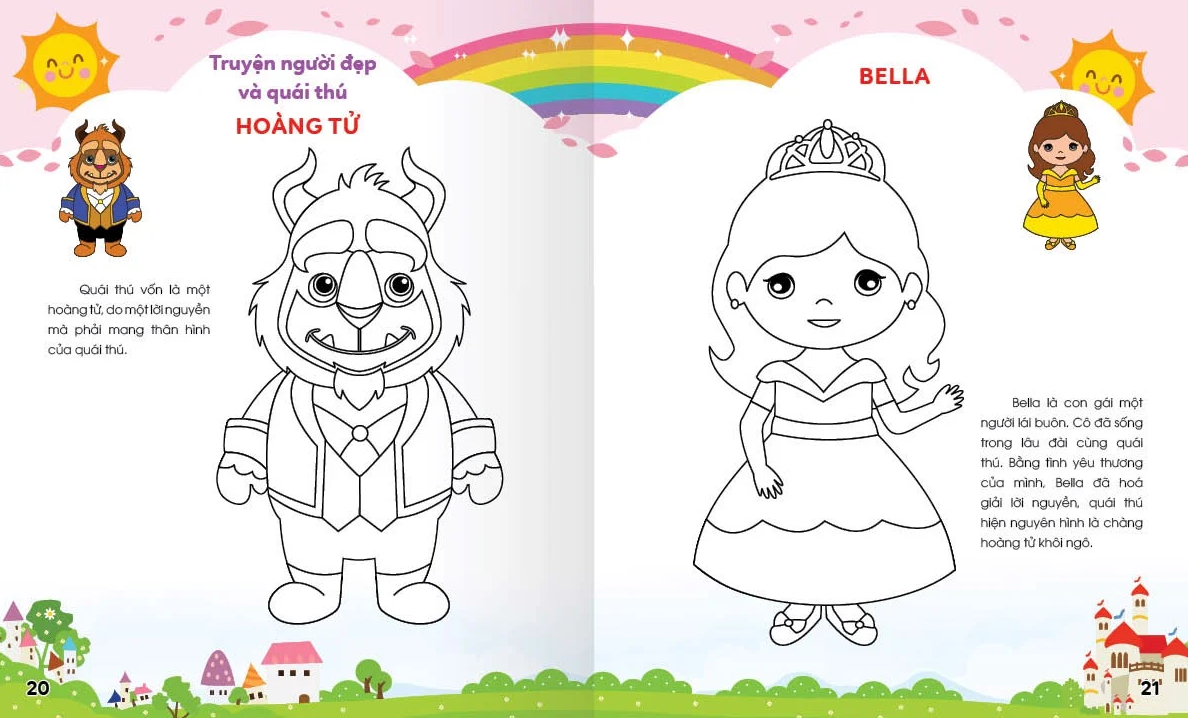 bộ colouring 365 ngày tô màu - khám phá thế giới phát triển trí tuệ - cuốn 6: công chúa, hoàng tử, các nhân vật cổ truyện cổ tích việt nam và thế giới