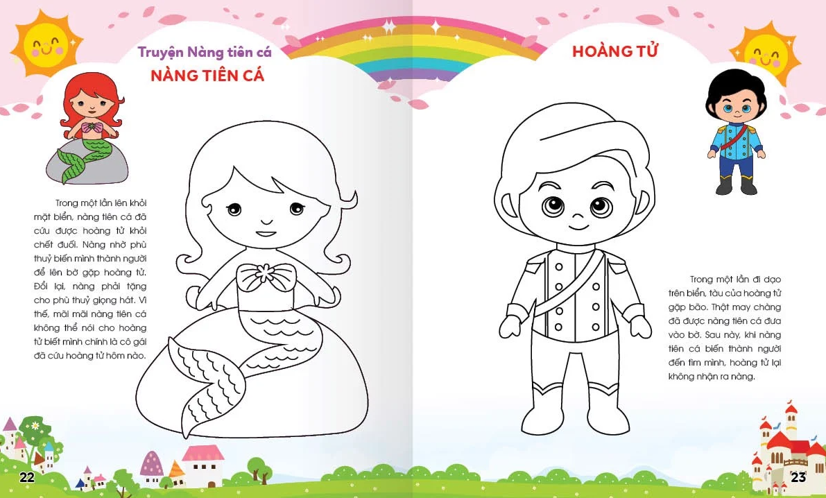 bộ colouring 365 ngày tô màu - khám phá thế giới phát triển trí tuệ - cuốn 6: công chúa, hoàng tử, các nhân vật cổ truyện cổ tích việt nam và thế giới