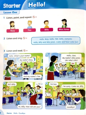 bộ combo american family and friends level 1: student book + workbook