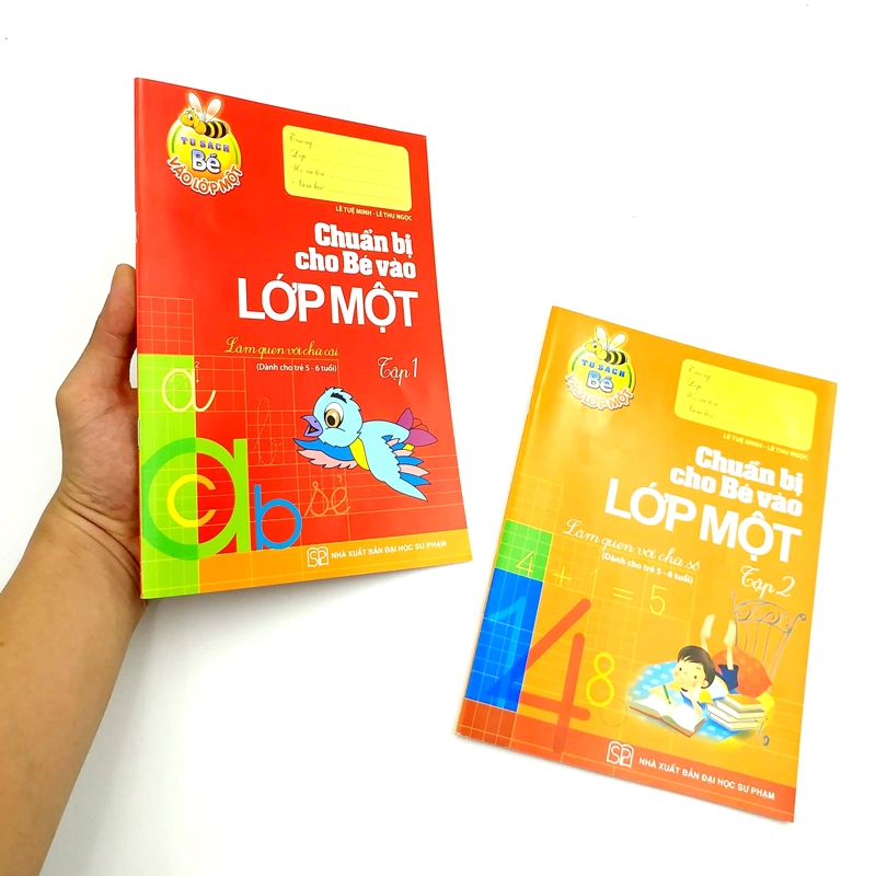 bộ combo làm quen với chữ cái - chuẩn bị cho bé vào lớp 1 -tập 1 và 2 - tủ sách bé vào lớp 1 (bộ 2 tập)