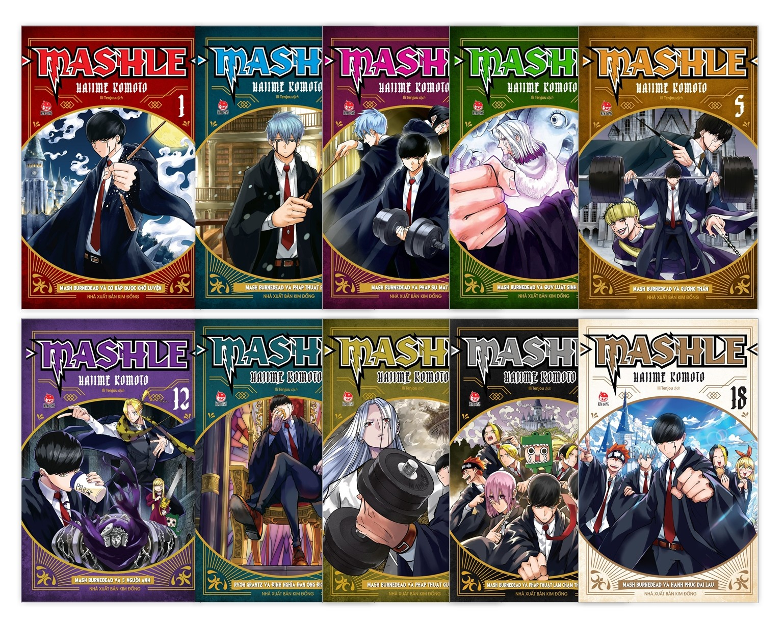 Bộ
						
										
										Combo Manga - Mashle: Tập 1 - 18 (Bộ 18 Tập)