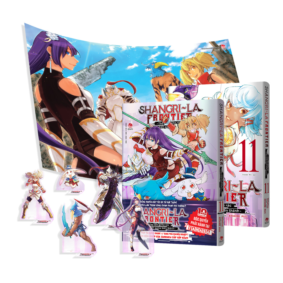 Bo
						
										
										Combo Manga - Shangri-La Frontier - Tho San Game Rac Khieu Chien Game Than Thanh - Tap 11 - Ban Thuong + Ban Dac Biet (Bo 2 Cuon) - Tang Kem Bia Ao Thiet Ke Moi + Bia Hologram + Set 5 Standee PVC + Poster - Doc Quyen Fahasa