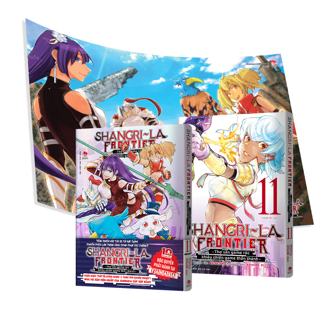 Bo
						
										
										Combo Manga - Shangri-La Frontier - Tho San Game Rac Khieu Chien Game Than Thanh - Tap 11 - Ban Thuong + Ban Dac Biet (Bo 2 Cuon) - Tang Kem Bia Ao Thiet Ke Moi + Bia Hologram + Set 5 Standee PVC + Poster - Doc Quyen Fahasa