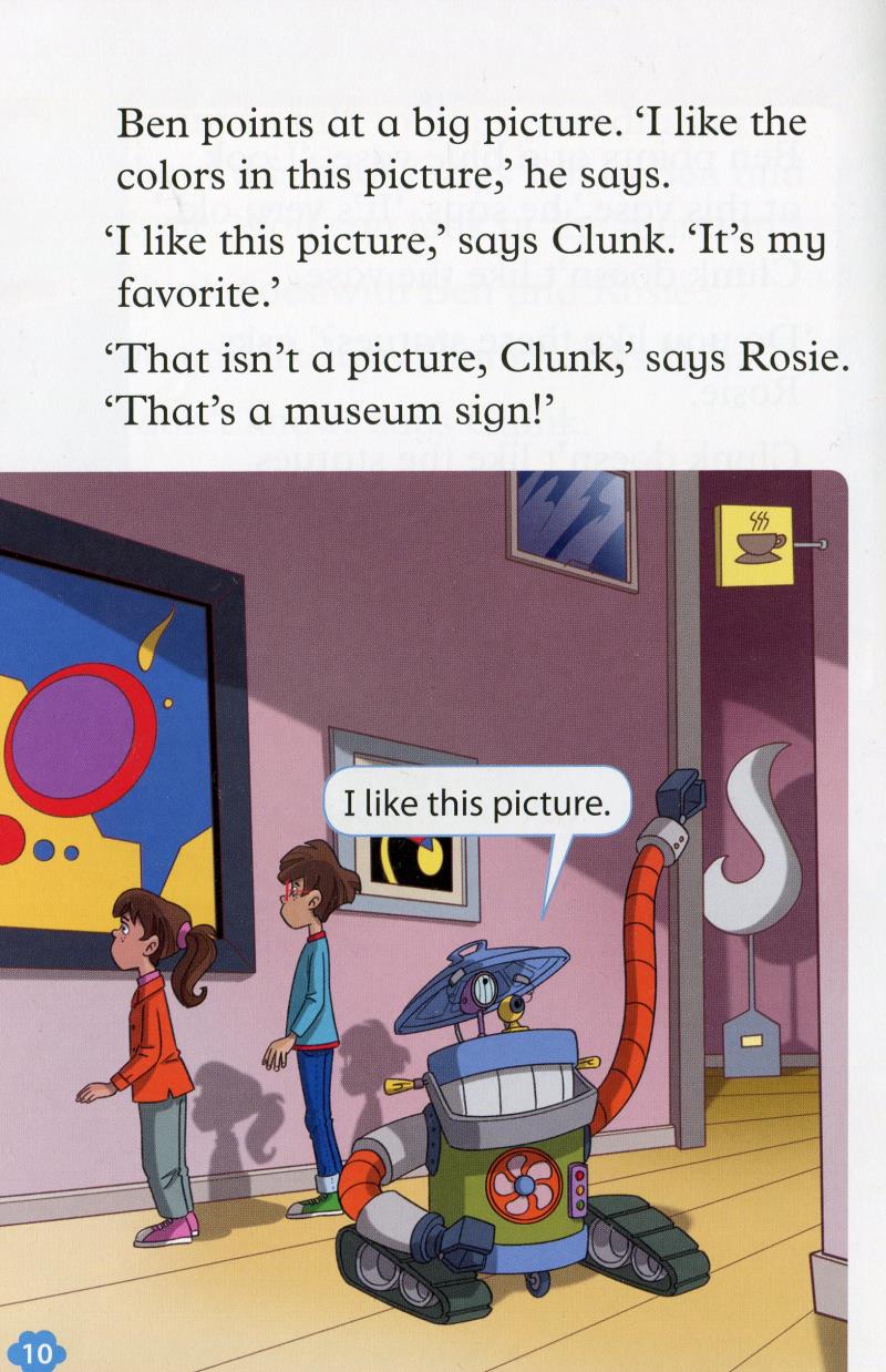 bộ combo oxford read and imagine - level 1 - clunk in space + robbers at the museum (set 2 books)