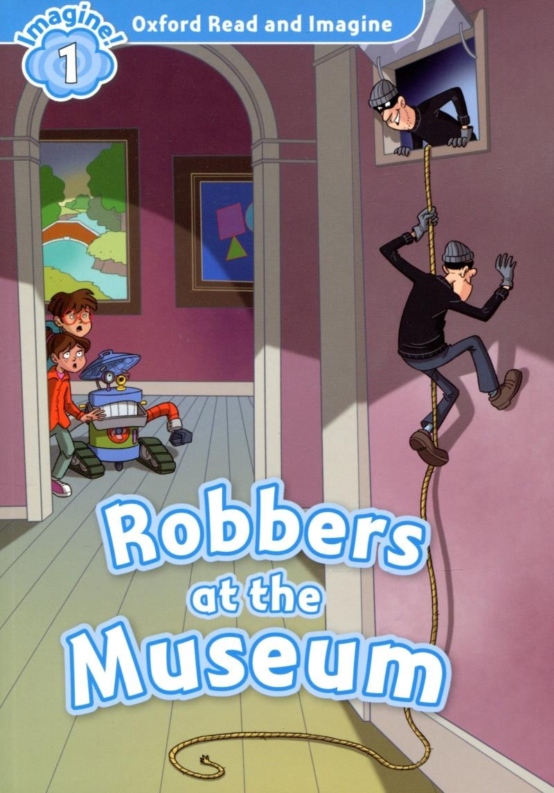 bộ combo oxford read and imagine - level 1 - clunk in space + robbers at the museum (set 2 books)