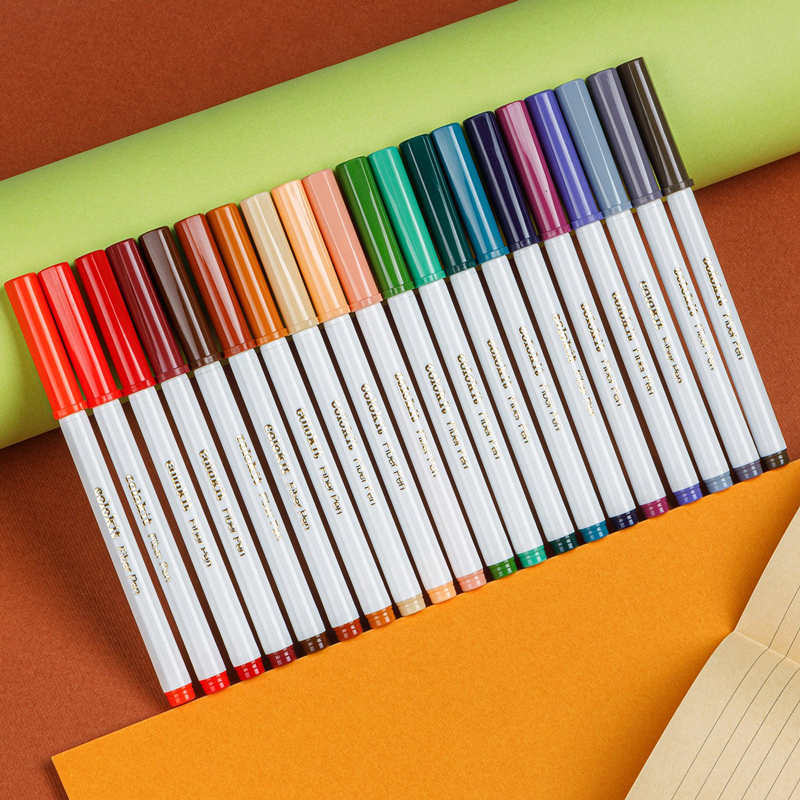 bộ combo sách tô bình yên vẽ hạnh phúc + hộp 20 bút lông màu rửa được washable fiber pen - colokit swm-c009 (bộ 2 cuốn)