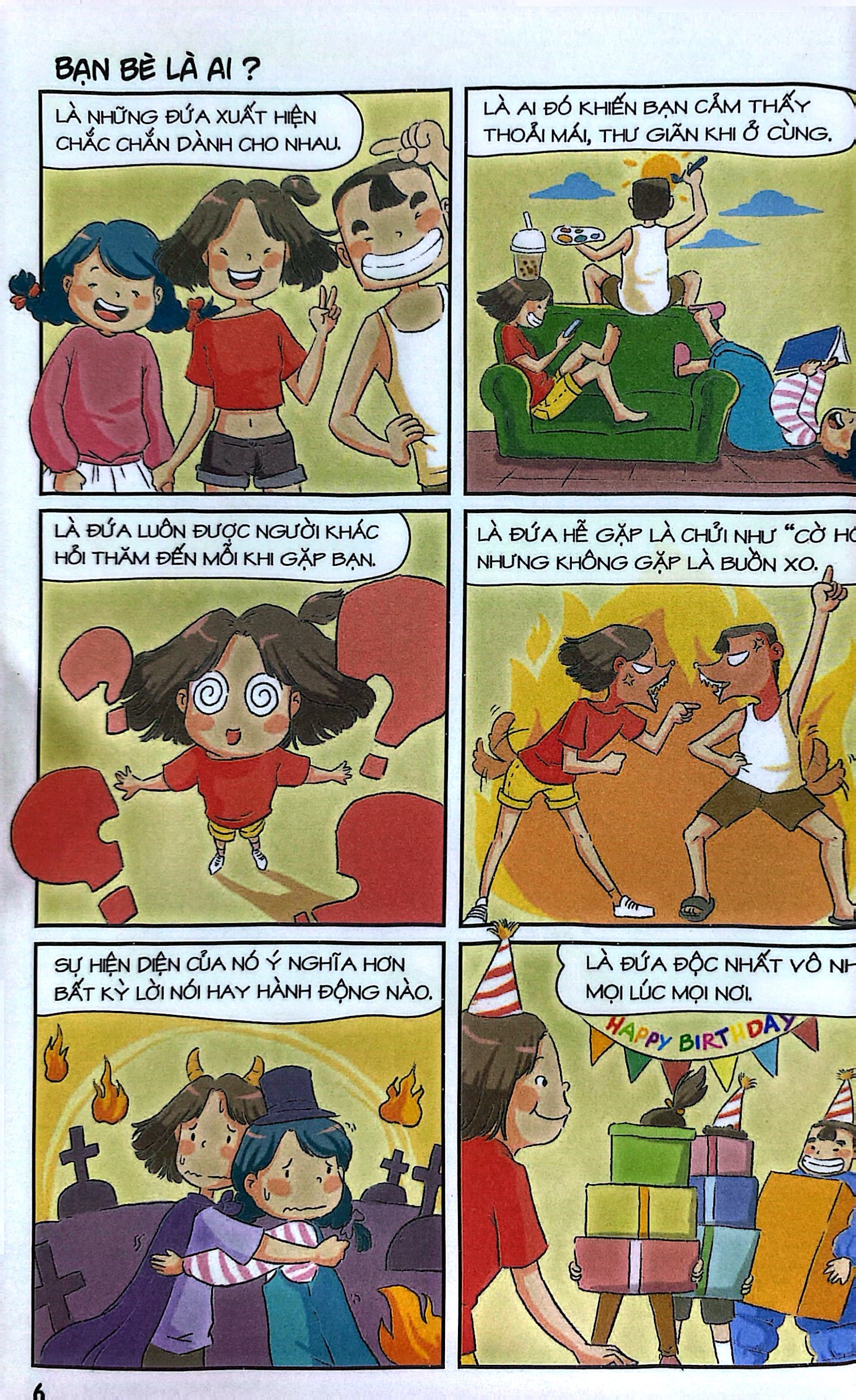 bộ comic strip - tập 1: vũ trụ tình bạn