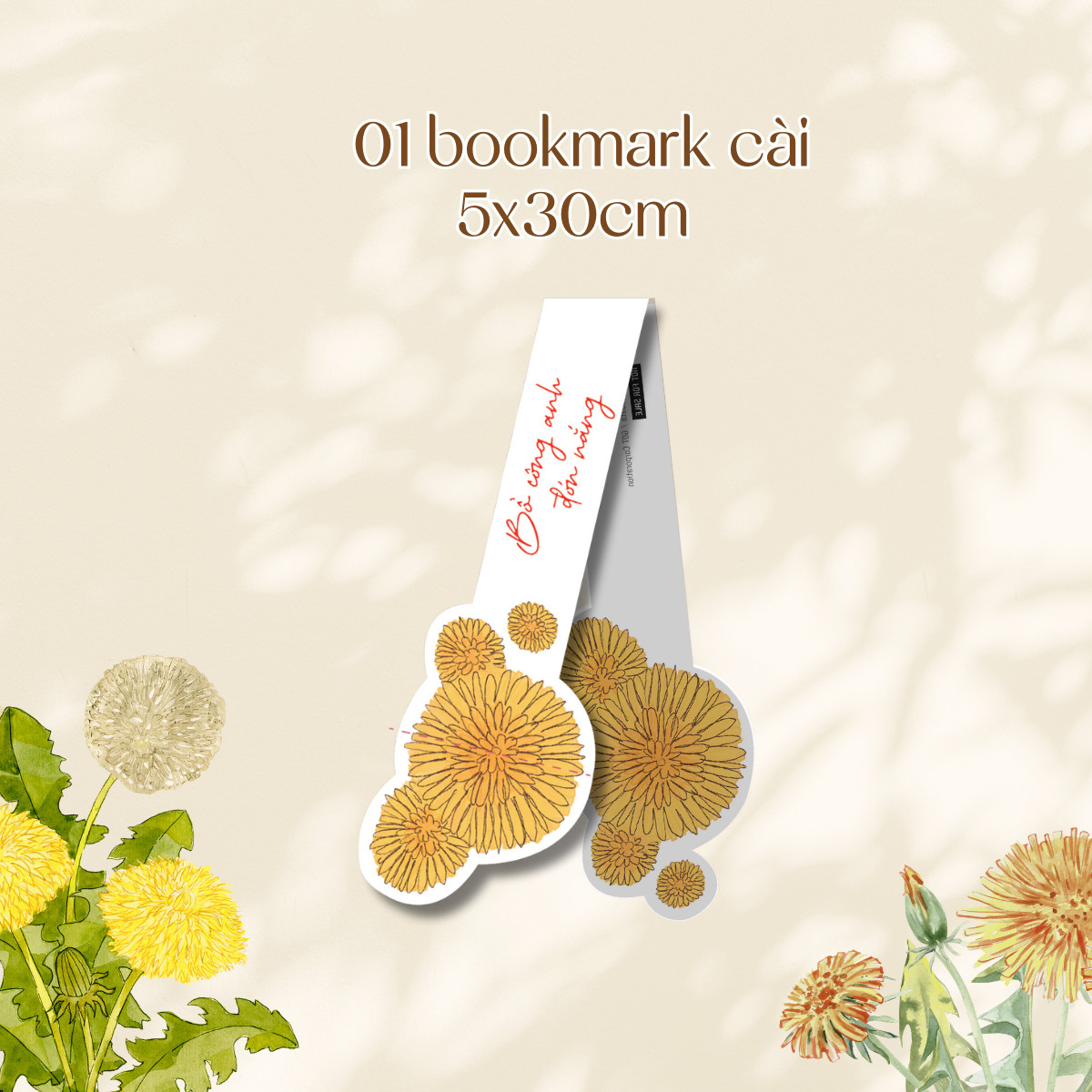 bồ công anh đón nắng - tặng kèm bookmark cài + postcard hai mặt