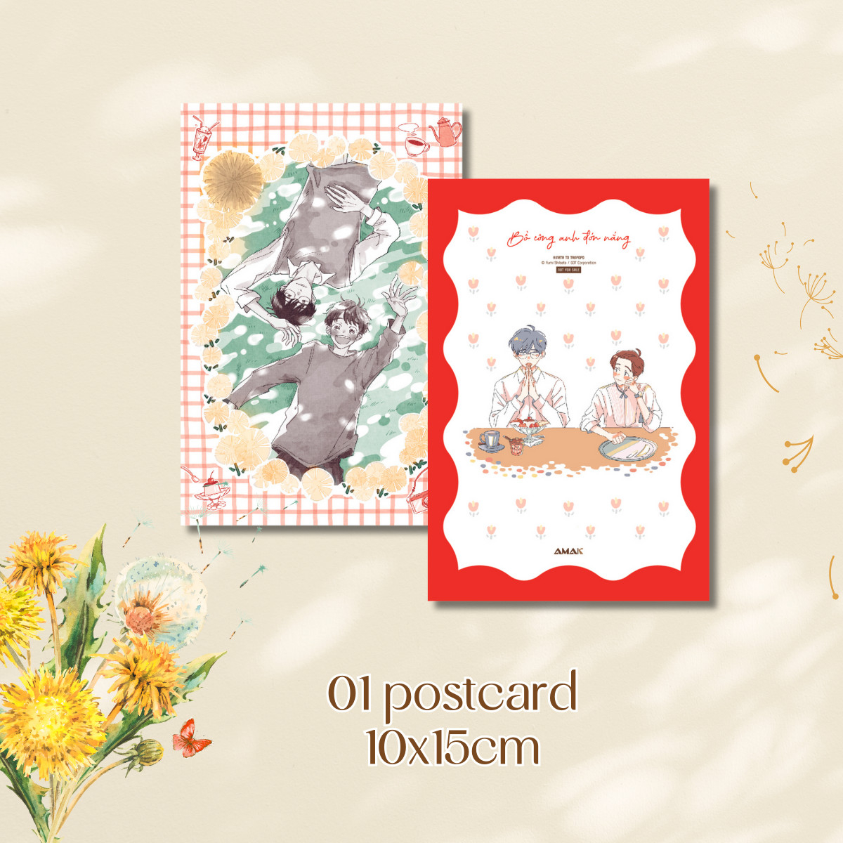 bồ công anh đón nắng - tặng kèm bookmark cài + postcard hai mặt